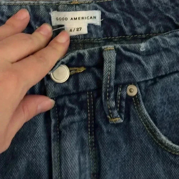 Good American Style Good Boy Jeans 32" Inseam Size 4 - Picture 6 of 7